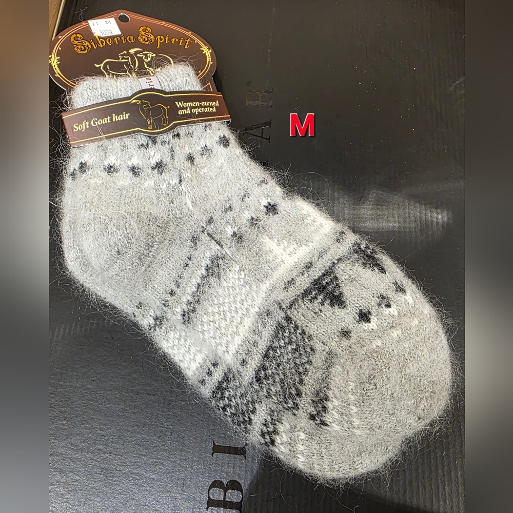 Siberia Spirit Winter Reflections Goat Wool Socks Medium